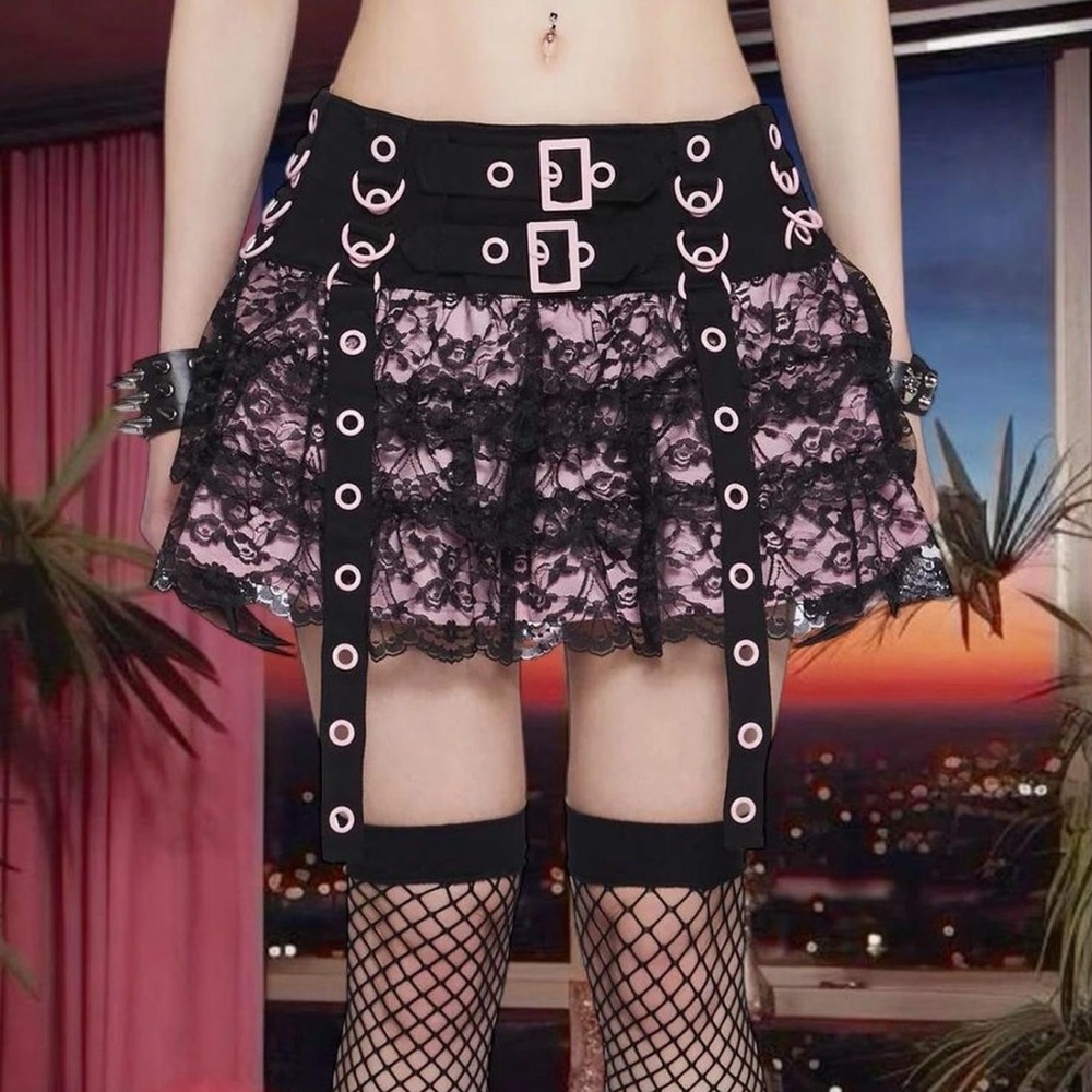 DOLLSKILL WIDOW HOLY HEXED MINI SKIRT